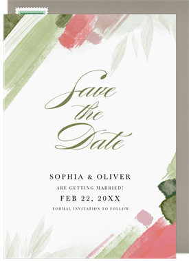 'Hand Painted Frame' Wedding Save the Date