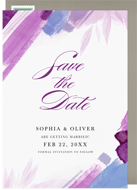 'Hand Painted Frame' Wedding Save the Date