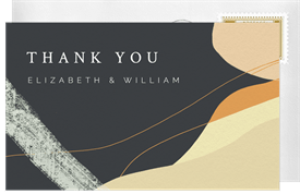 'Abstract' Wedding Thank You Note