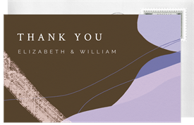 'Abstract' Wedding Thank You Note