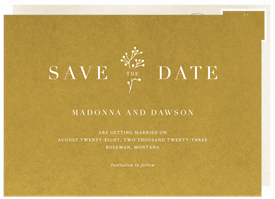 'Delicate Sprig' Wedding Save the Date