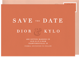 'Lively Ampersand' Wedding Save the Date