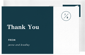 'Simple Essentials' Wedding Thank You Note