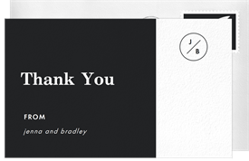 'Simple Essentials' Wedding Thank You Note