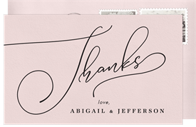 'Elegant Type' Wedding Thank You Note