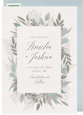 'Boho Botanicals' Wedding Save the Date