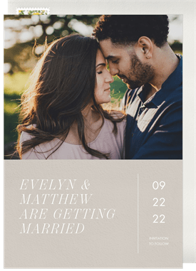 'The Essentials' Wedding Save the Date