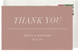 'The Essentials' Wedding Thank You Note