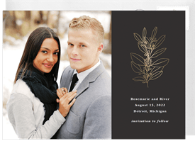 'Golden Foliage' Wedding Save the Date