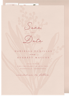 'Floret' Wedding Save the Date