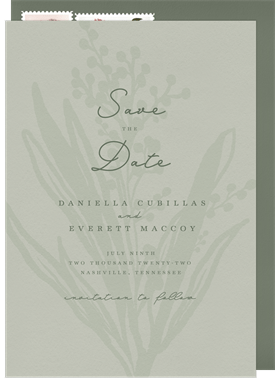 'Floret' Wedding Save the Date