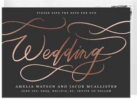 'Wedding Flourish' Wedding Save the Date