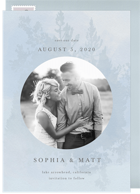 'Foggy Forest' Wedding Save the Date