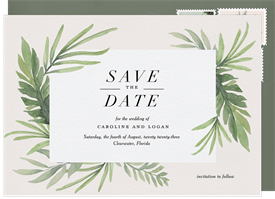 'Lush Tropics' Wedding Save the Date
