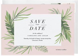 'Lush Tropics' Wedding Save the Date