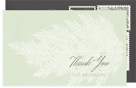 'Feathery Astilbe' Wedding Thank You Note
