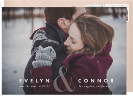 'Ampersand Overlay' Wedding Save the Date