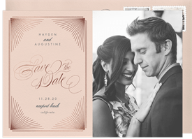 'Gilded Bursts' Wedding Save the Date