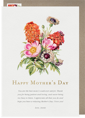 'Cheerful Bouquet' Mother's Day Card
