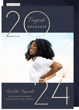 'Gilded Year' Graduation Announcement
