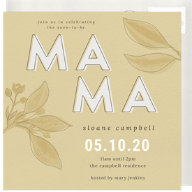 'Sweet Mama' Baby Shower Invitation