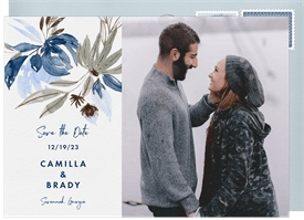 'Winter Blues' Wedding Save the Date