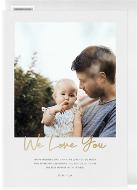 'We Love You' Mother's Day Card