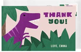 'Dino Party' Kids Birthday Thank You Note