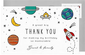 'Great Adventure' Kids Birthday Thank You Note
