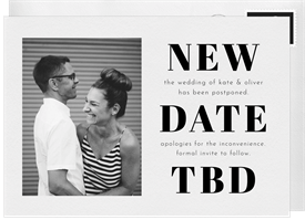 'New Date TBD' Cancel / Postpone an Event Announcement