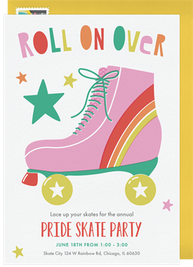 'Roll On Over' Pride Invitation