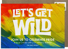 'Wild Macaw' Pride Invitation