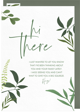 'Hi There' Thinking of You Card