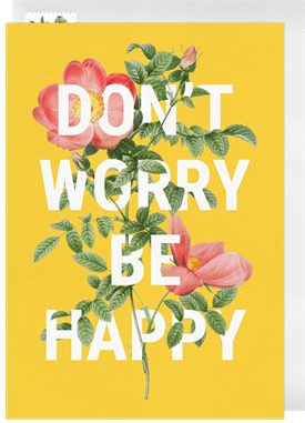 'Don't Worry Be Happy' Thinking of You Card