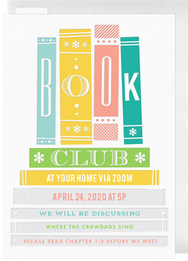 'Book Club' Virtual / Remote Invitation