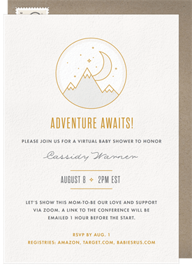 'Mountain Adventure Awaits' Virtual / Remote Invitation