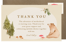 'Woodland Charm' Virtual / Remote Thank You Note
