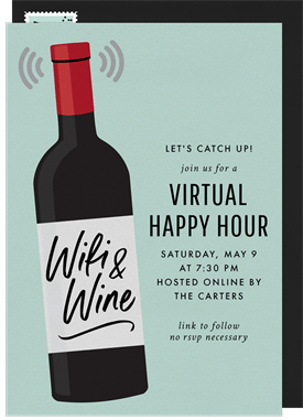 'Wifi and Wine' Virtual / Remote Invitation