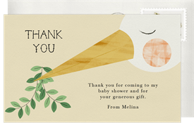'Special Stork Delivery' Virtual / Remote Thank You Note