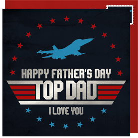 'Top Dad' Father's Day Card