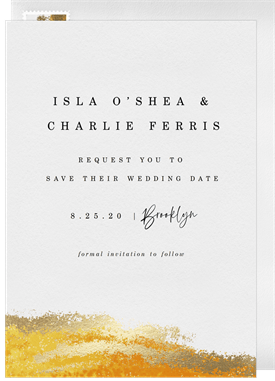 'In Flux' Wedding Save the Date