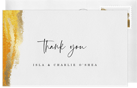 'In Flux' Wedding Thank You Note