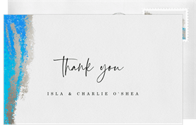 'In Flux' Wedding Thank You Note