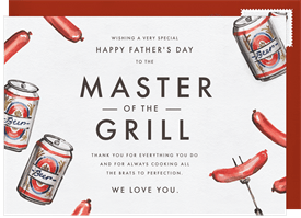 'Brews and Brats' Father's Day Card