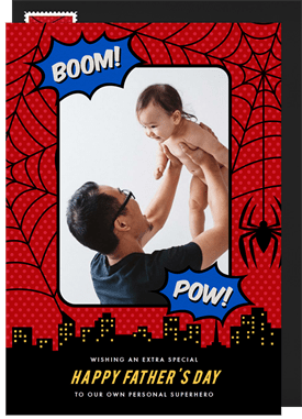 'Spider Hero' Father's Day Card