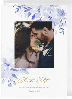 'Lovely Floral Frame' Wedding Save the Date