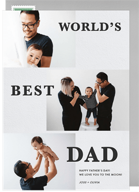 'World's Best Dad' Father's Day Card