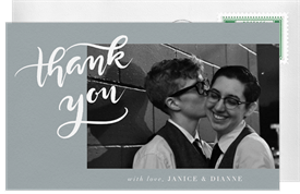 'The Day' Wedding Thank You Note