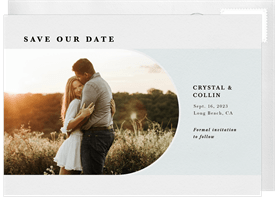 'Colored Arch' Wedding Save the Date
