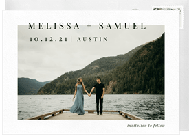'Minimalistic Frame' Wedding Save the Date